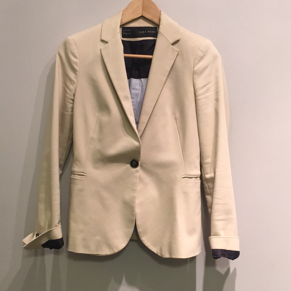 Zara cream blazer